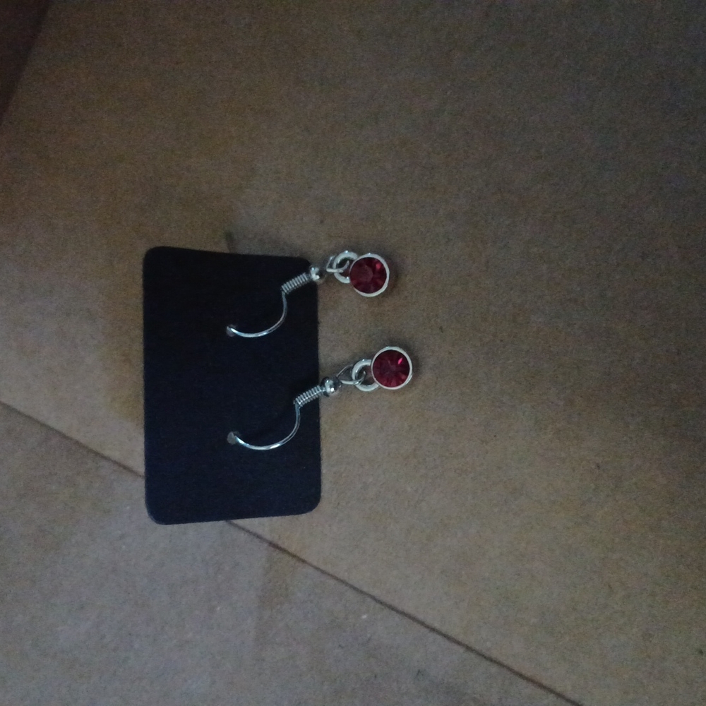 Red earrings